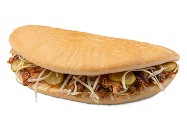 Sendvičs ar vistas kebabu, marinētiem gurķiem un sieru FOOD ON FOOT 255g - 2