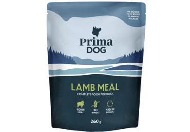 Konservēta suņu barība PRIMADOG jēra gaļa 260g