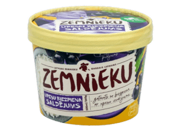 Saldējums ZEMNIEKU biezpiena-upeņu 260g