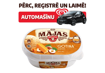 Saldējums MĀJAS Gotiņas konfekte 500g - 1