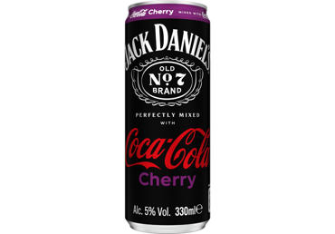 Alkoholisks kokteilis JACK DANIELS&Cola Cherry 5% 0,33L sk.D