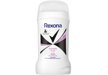 Dezodorants REXONA Invisible Pure zīmuļveida sievietēm 50ml