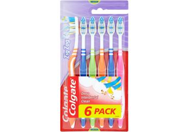 Zobu birstes COLGATE Zig Zag Medium 6gb.