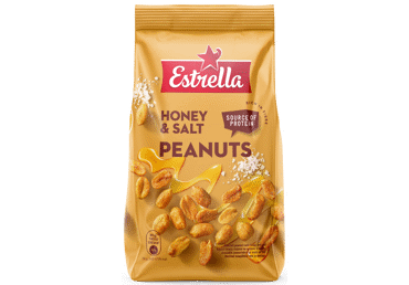 Zemesrieksti ESTRELLA grauzdēti ar medu un sāli 240g