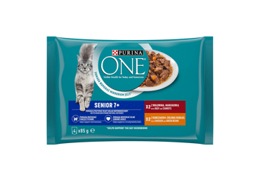 Kons.kaķ.ONE Senior liell.vist.g. 4x85g