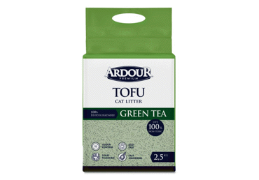 Tofu kaķu smiltis ARDOUR Green tea 2,5kg