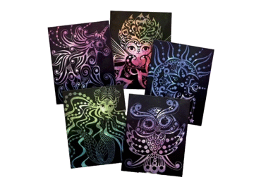 Radošais komplekts NEBULOUS STARS skrāpē & zīmē - 2