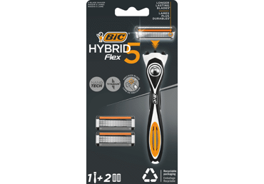 Skuveklis BIC Flex 5 Hybrid vīriešiem +2 kasetes