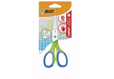 Šķēres BIC Comfort 13cm kreiļiem