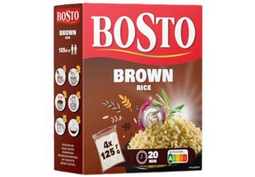 Rīsi BOSTO brūnie 4x125g