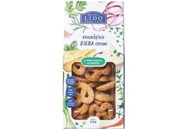 Cepumi kraukšķīgie siera krējuma sīpolu LIDO 170g