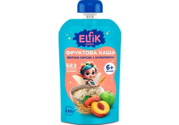 Biezputra ELFIK ābolu persiku 6+ 110g