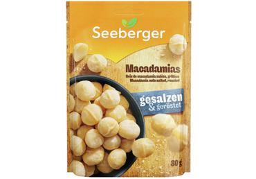 Makadāmijas rieksti sālīti SEEBERGER 80g