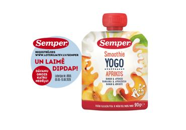 Biezenis SEMPER jogurta-banānu-aprikožu 6+ 90g - 1
