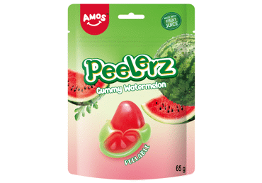 Želejas konfektes arbūzu Peelerz AMOS 65g