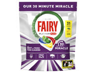 Trauku mazgājamās kapsulas FAIRY Platinum Lemom Miracle 31gb.