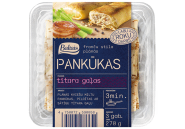 Pankūkas ar tītara gaļas pildījumu BALTAIS 270g