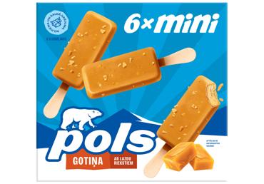 Saldējums Gotiņa ar lazdu riekstiem glazūrā POLS 240g