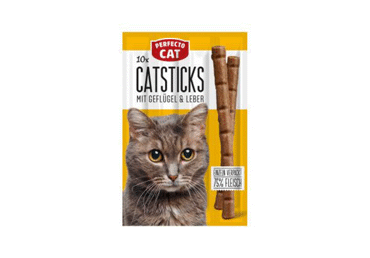 Gardums kaķiem PERFECTO putnu-aknu 10gab.