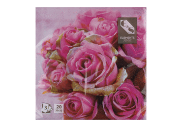Salvetes ELEMENTS SENSE 33x33cm 20gab.