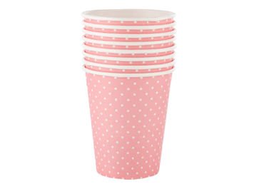 Vienr.krūzes rozā ILAJA 8gab.250ml