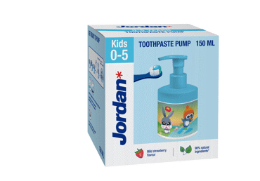 Zobu pasta JORDAN ar dozatoru 0-5gadi 150ml