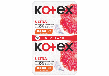 Higiēniskās paketes KOTEX Ultra Normal 16gab.