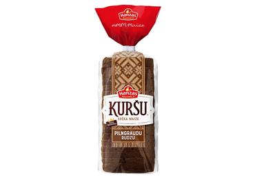 Rudzu pilngraudu formas maize Kuršu HM 600g