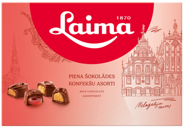 Konfekšu kārba LAIMA Asorti Piena šokolāde 215g