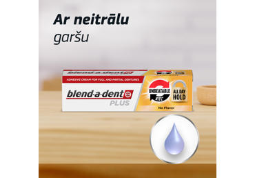Fiksējošs krēms zobu protēzēm BLEND A DENT PLUS DUO POWER, 40 g
 - 3