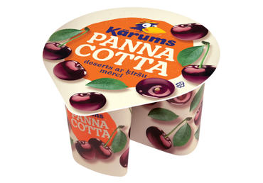 Deserts KĀRUMS Panna Cotta ķiršu 140g - 1