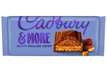 Piena šokolāde Nutty Crisp CADBURY 180g