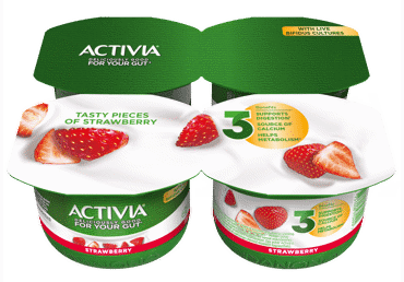 Jogurts ACTIVIA zemeņu 4x120g