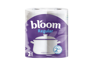 Papīra dvieļi BLOOM Regular 2k. 2ruļļi