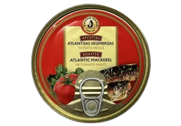Makreles apceptas tomātu mērcē BRĪVAIS VILNIS 240g - 2