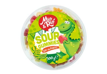 Skābas gumijas konfektes Mix MIO&RIO 500g