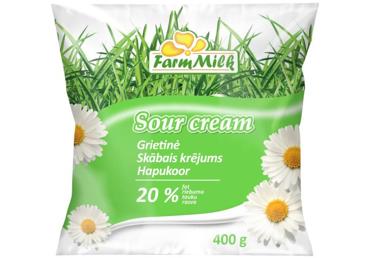 Skābais krējums FARM MILK 20% 400g - 1