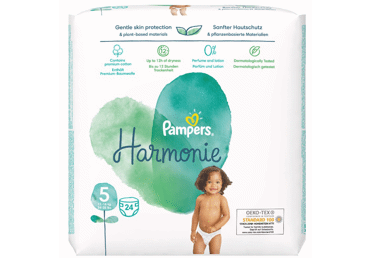 Autiņbiksītes PAMPERS Harmony S5 11-16kg 24gab.