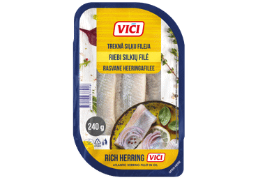 Siļķu fileja VIČI eļļā 240g