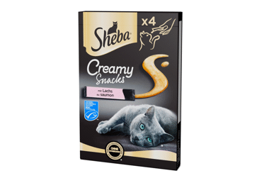 Gardums kaķiem SHEBA ar lasi 4x12g