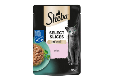 Konservēta kaķu barība SHEBA ar lasi 85g  - 1