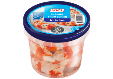 Surimi garneļu formā VIČI sālījumā 320g