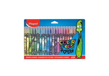 Flomāsteri MAPED ColorPeps monster 24gab.