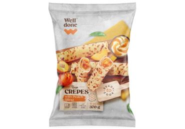 Saldētas pankūkas ar persiku pildījumu WELL DONE 370g