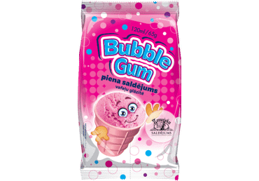 Bubble gum saldējums ZEMNIEKU 65g - 2