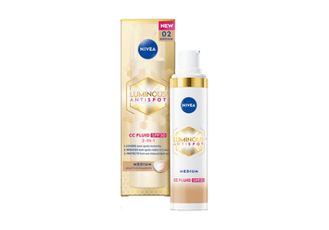 Fluīds NIVEA Luminous Medium SPF30 sejai 40ml