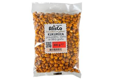 Grauzdēta kukurūza BBQ ALIS CO 300g