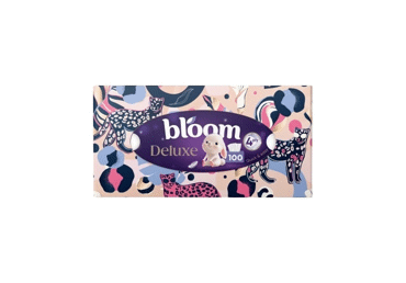 Kosmētiskās salvetes BLOOM Deluxe 4kārtas 100gab - 2