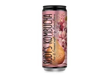 Dzēriens RUDY'S KOMBUCHA Pear Fireweed 0,33L D