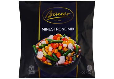 Saldētu dārzeņu maisījums Minestrone Mix BAUER 400g